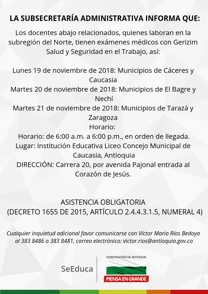 BAJOCAUCA EXAMENES