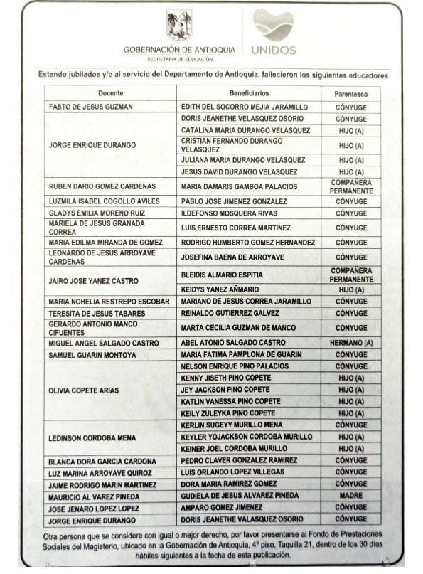 Edictos 12 de marzo