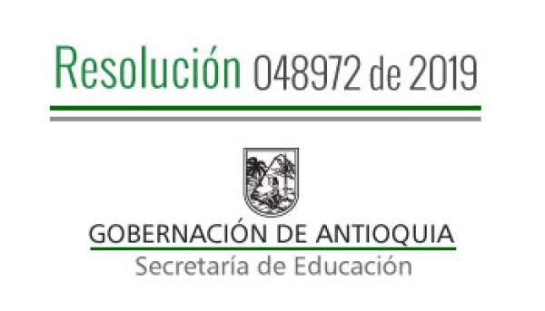 Resolución 048972 de 2019 - Por la cual se concede una Comisión de Servicios Remunerada a Directivos Docentes pagados con recursos del S.G.P.