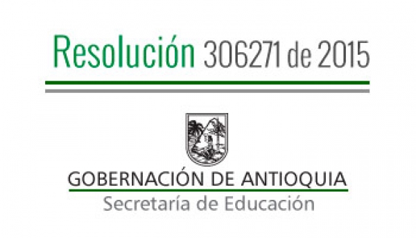 Resolución 306271 de 2015 - Resultados de evaluación  de obras escritas por Docentes