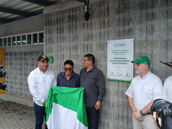 Gobernación de Antioquia aportó a la intervención de nuevos espacios deportivos y recreativos en el campus de la Universidad de Antioquia, en el Bajo Cauca