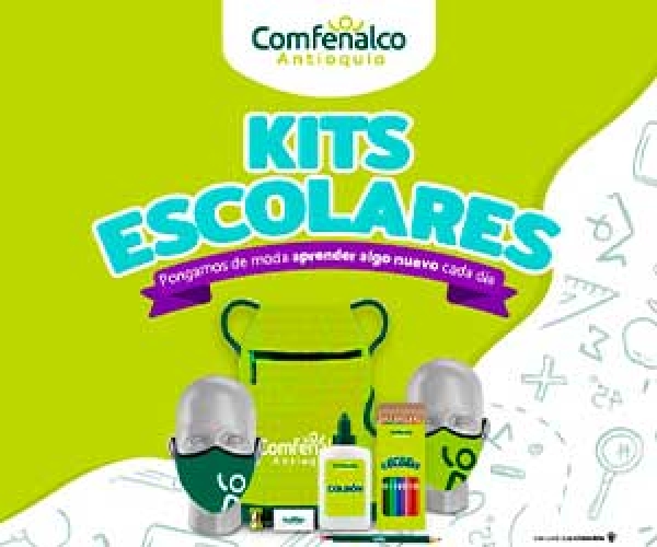 Kit escolar Comfenalco 2020