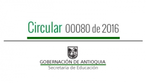 Circular 00080 de 2016 - Orientaciones generales para la Evaluación del Desempeño Laboral y Planes de Mejoramiento Individual