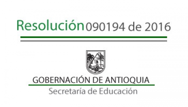 Resolución 090194 - Por la cual se concede una Comisión de Servicios remunerada a unos Directivos Docentes, pagados con recursos de SGP