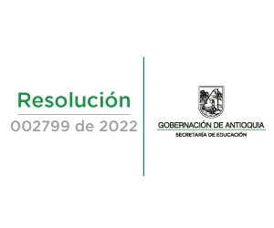 Resolución 002799 de 2022