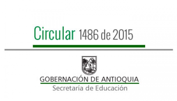 Circular 1486 de 2015 - Planificación Financiera Vigencia 2016 de los Fondos de Servicios Educativos