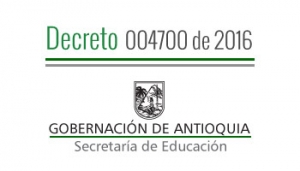 Decreto 004700 de 2016 - Por el cual se concede una Comisión de Servicios Remunerados a Docentes y Directivos Docentes