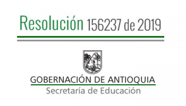 Resolución 156237 de 2019 - Por la cual se concede Comisión de servicios Remunerada a Docentes pagados con recursos del S.G.P.