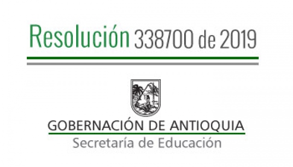 Resolución 338700 de 2019 - Por la cual se concede una comisión de Servicios Remunerada a Docentes pagados con recursos del S.G.P.