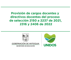 Convocatoria a audiencia para provisión de cargos docentes y directivos docentes del proceso de selección 2150 a 2237 de 2021, 2316 y 2406 de 2022