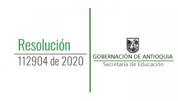 Resolución 112904 de 2020 - Por la cual se establece el Calendario Académico A, año 2021 para los Establecimientos Educativos Oficiales de los Municipios no certificados del departamento de Antioquia