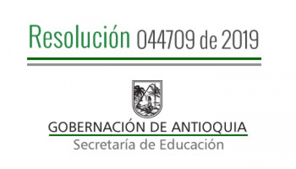 Resolución 044709 de 2019 - Por la cual se concede Comisión de Servicios Remunerada a Docentes pagados con recursos del S.G.P.