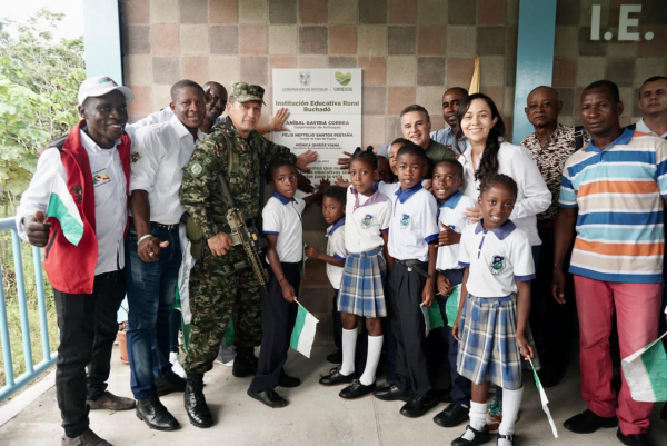 El corregimiento de Buchadó, en Vigía del Fuerte, cuenta con nueva Institución Educativa Rural