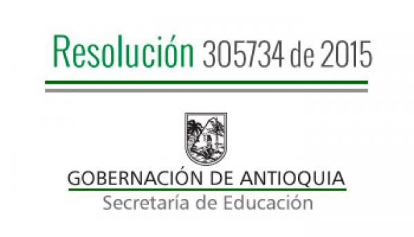 Resolución 305734 de 2015 - Invitación a la Presentación del Libro de las Experiencias Significativas Ganadoras 2014 en el marco de los &quot;Premios a la Calidad de la Educación&quot;