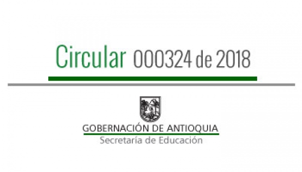 Circular 000324 de 2018 - Directrices para el proceso de evaluación, clasificación y fijación de las tarifas de matrícula, pensiones, cobros periódicos y otros cobros periódicos, para el año académico 2019.