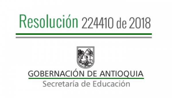 Resolución 224410 de 2018 - Por lo cual se concede un Permiso Sindical Remunerado a unos Servidores Administrativos adscritos a los E. E.