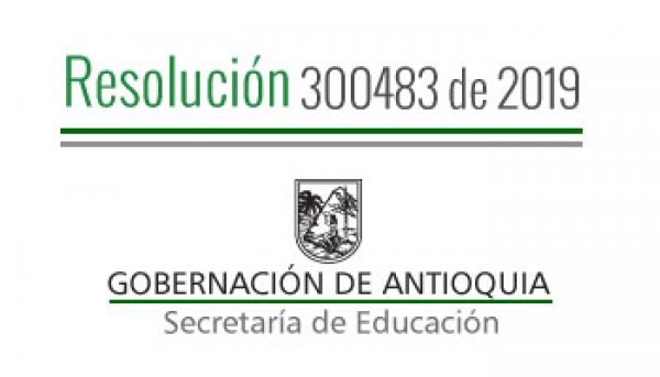 Resolución 300483 de 2019 - Por la cual se concede una Comisión de Servicios Remunerada a Docentes pagados con recursos del S.G.P.