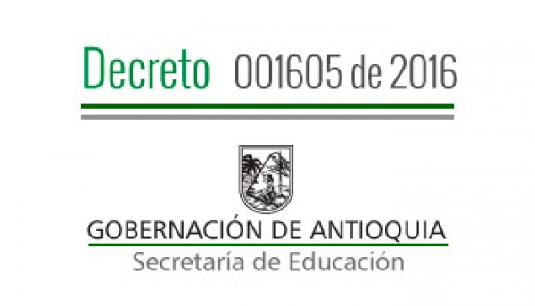 Decreto 001605 de 2016 - Por medio del cual se establece el Reglamento Territorial de Inspección y Vigilancia