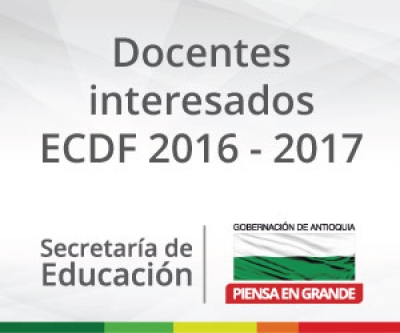 ¡Interesados ECDF 2016 - 2017!