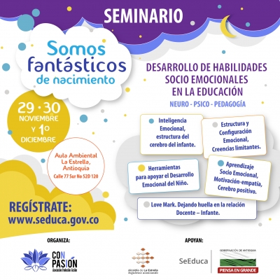 Seminario de Habilidades Socioemocionales en la Educación  dirigido a docentes de transición y grado primero