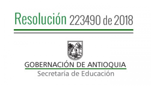 Resolución 223490 de 2018 - Por la cual se concede Comisión de Servicios Remunerados a unos Directivos Docentes para que participen en la XLI Asamblea General de Delegados ADIDA