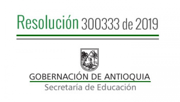 Resolución 300333 de 2019 - Por la cual se concede Vacaciones Colectivas y se autoriza el pago de la Prima de Vacaciones