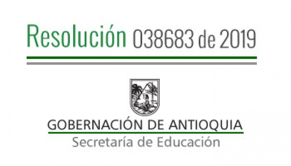 Resolución 038683 de 2019 - Por la cual se concede Comisión de Servicios Remunerada a unos Docentes y Directivos Docentes pagados con recursos del S.G.P.