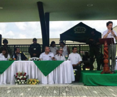 El gobernador de Antioquia, Luis Pérez Gutiérrez, inauguró el Parque Educativo del municipio de San Pedro de Urabá