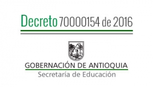 Decreto 70000154 de 2016 - Por el cual se adaptan unos cargos temporales en la planta de cargos docentes y directivo docente de la Secretaría de Educación