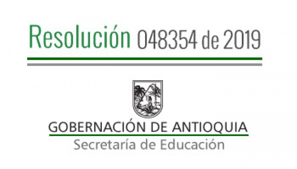 Resolución 048354 de 2019 - Por la cual se concede Comisión de Servicios Remunerada a unos Docentes y Directivos Docentes del municipio de San Juan de Urabá pagados con recursos del S.G.P.