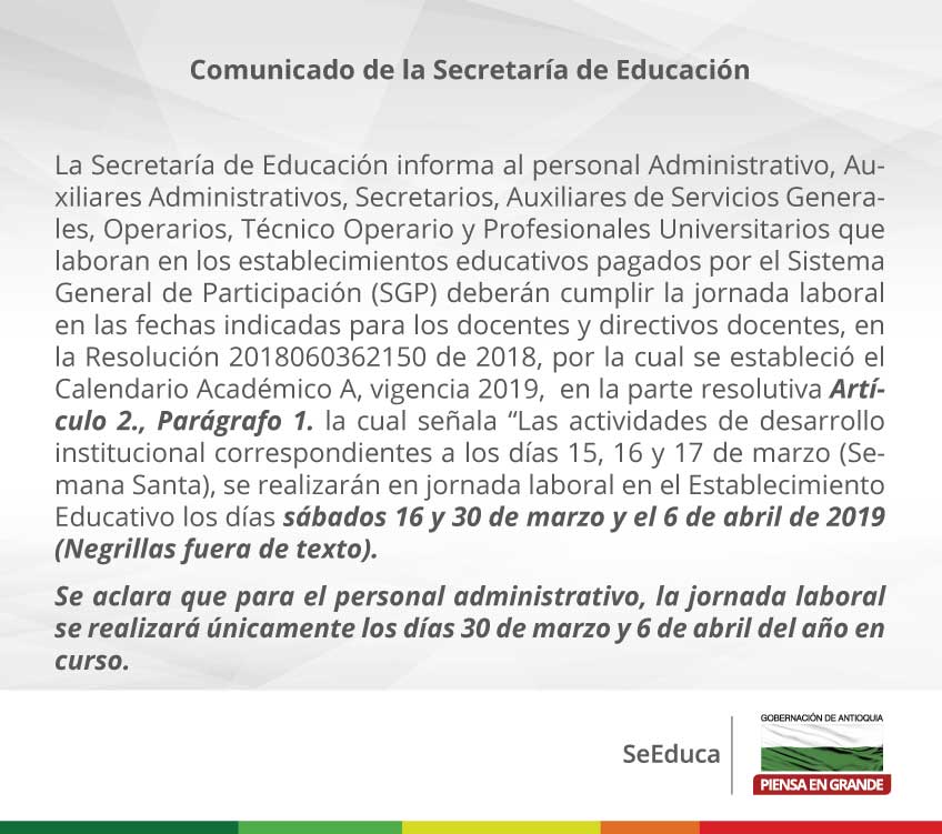 interior comunica semana