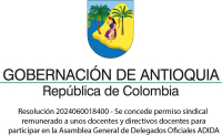 Se concede permiso sindical remunerado a unos docentes y directivos docentes para participar en la Asamblea General de Delegados Oficiales ADIDA, que se realizará en la ciudad de Medellín